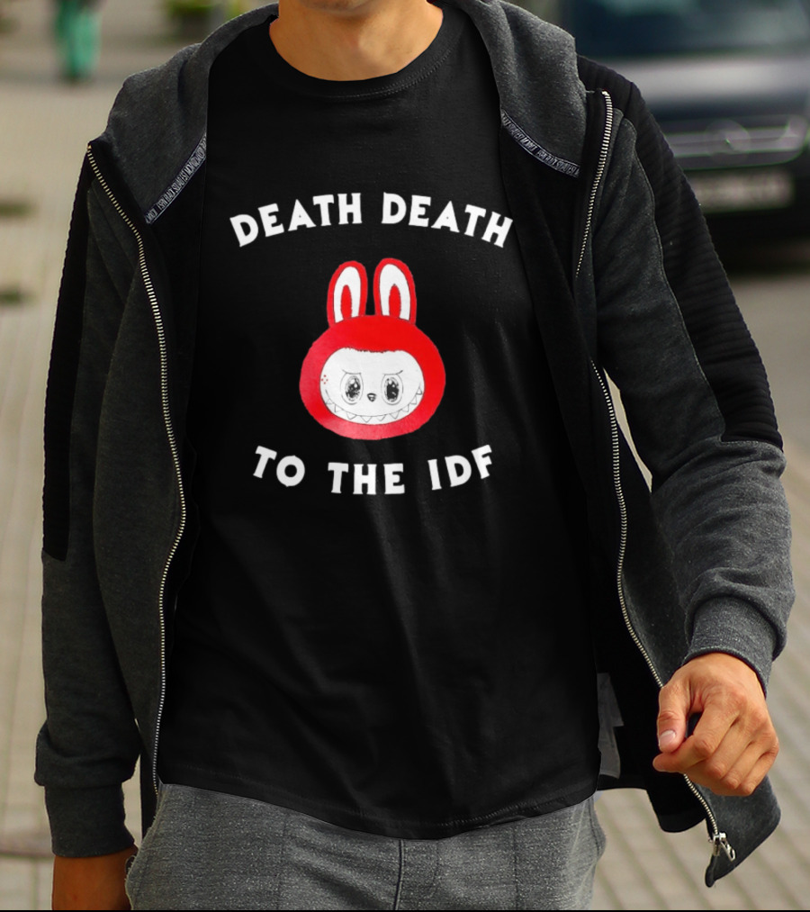 Death Death To The IDF Labubu Head T-Shirt