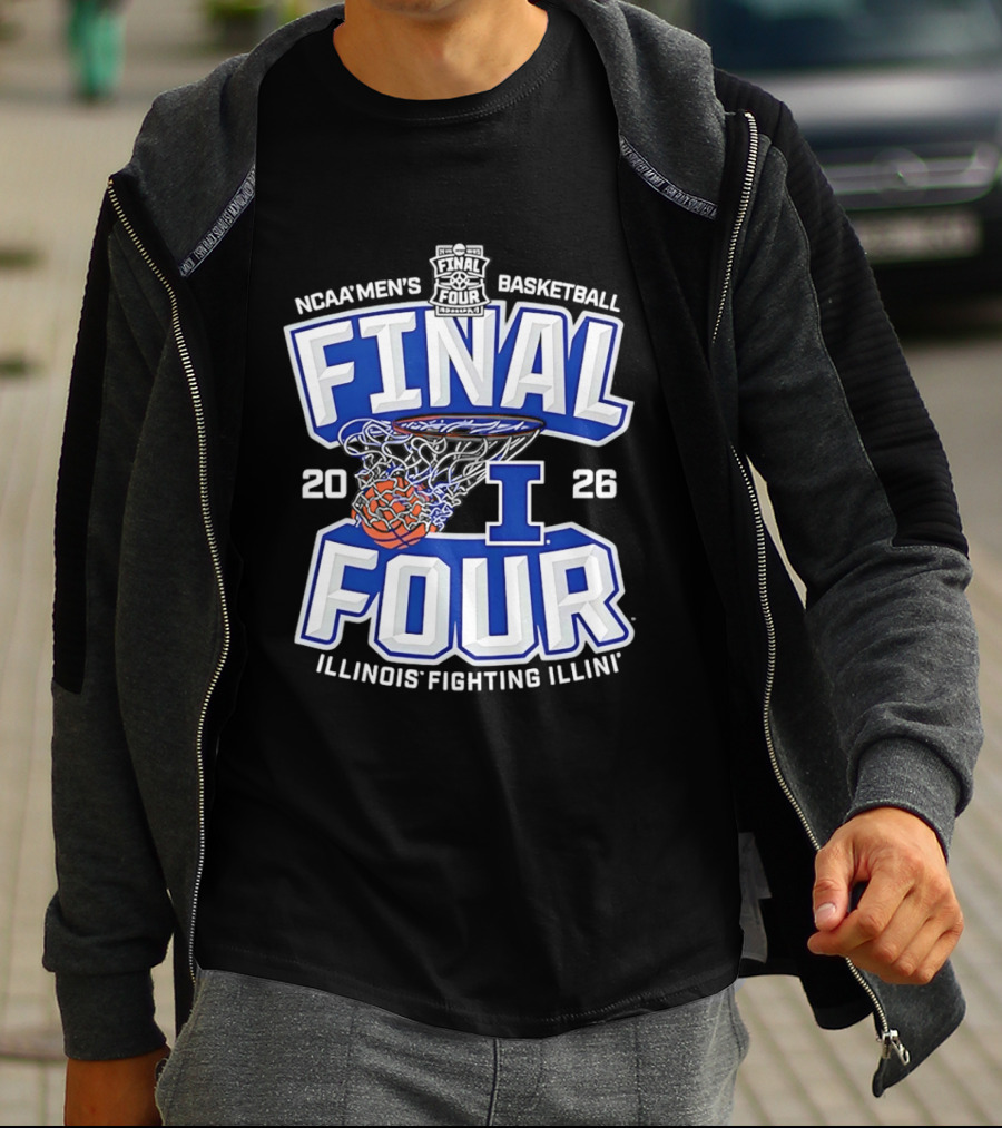 NCAA Men's Basketball Final Four 2026 Illinois Fighting Illini T-Shirt