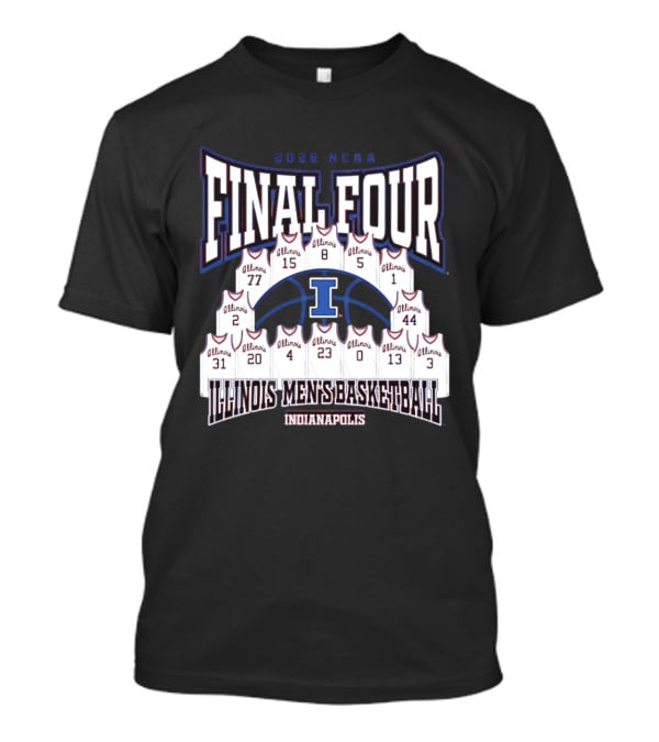 2026 NCAA Final Four Illinois Men's Basketball Indianapolis T-Shirt