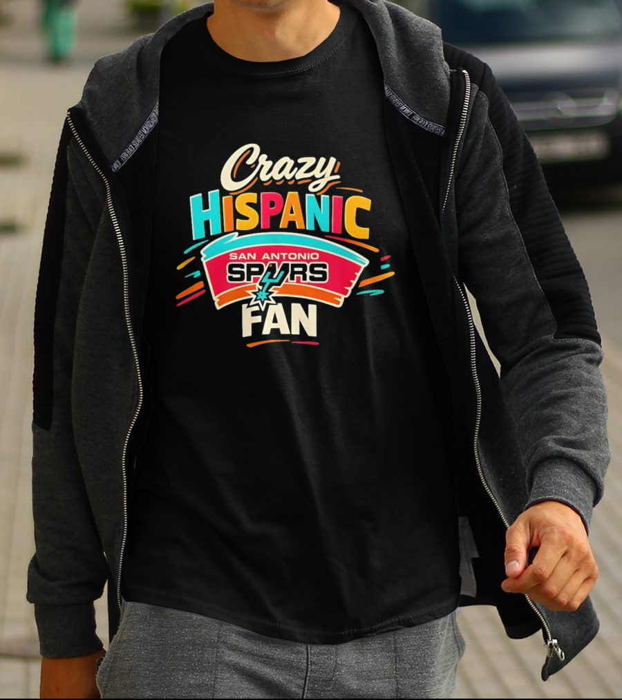 San Antonio Spurs Crazy Hispanic Fan T-Shirt