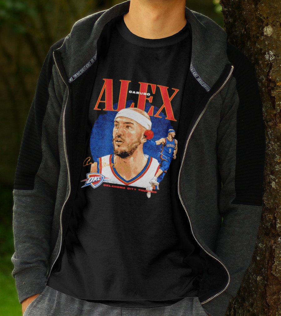 Alex Caruso OKC Thunder Oklahoma City Basketball Player T-Shirt
