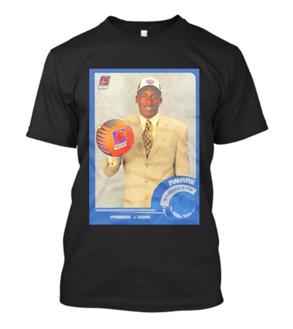 Amar'e Stoudemire Phoenix Suns Basketball Card 2002 Rookie NBA Trading Collectible T-Shirt