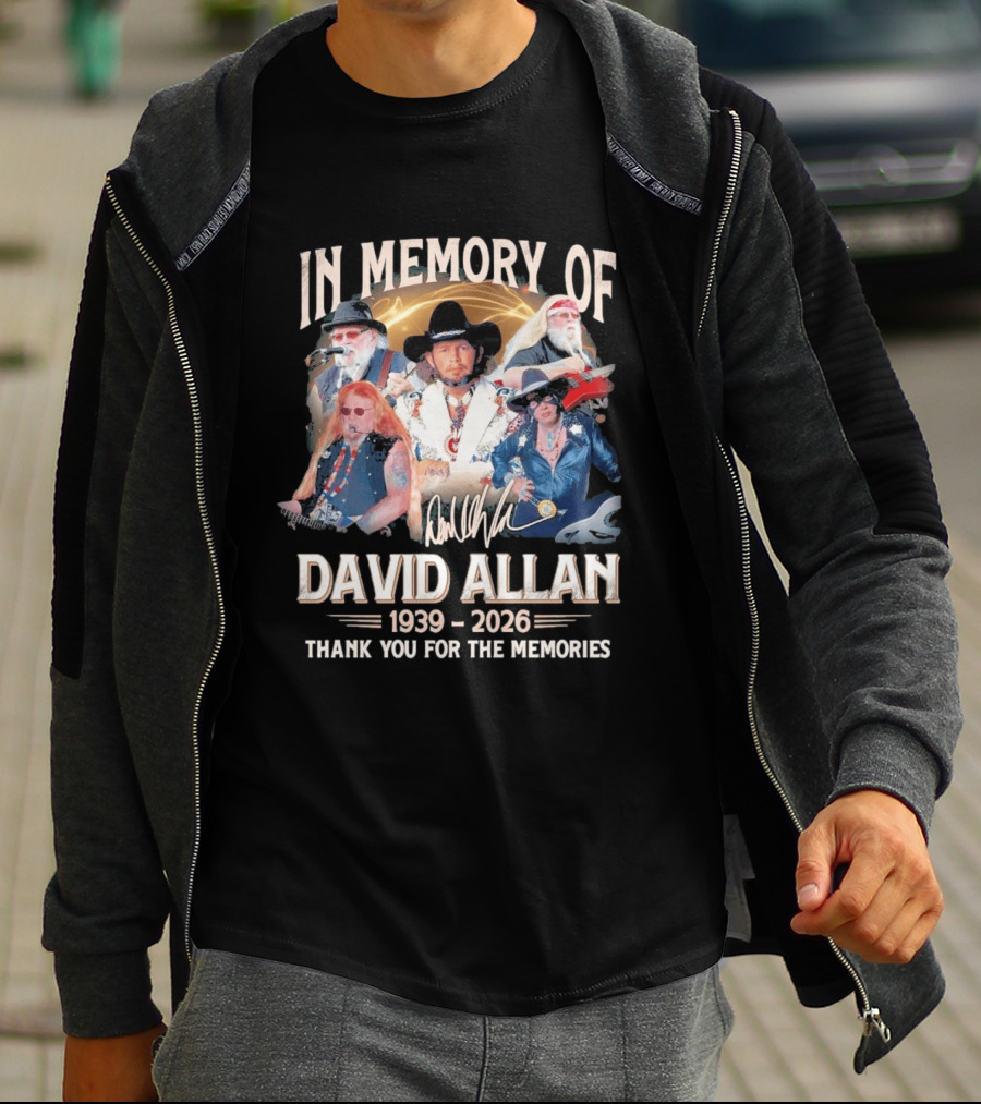 In Memory Of David Allan 1939 2026 Thank You For The Memories Musician T-Shirt