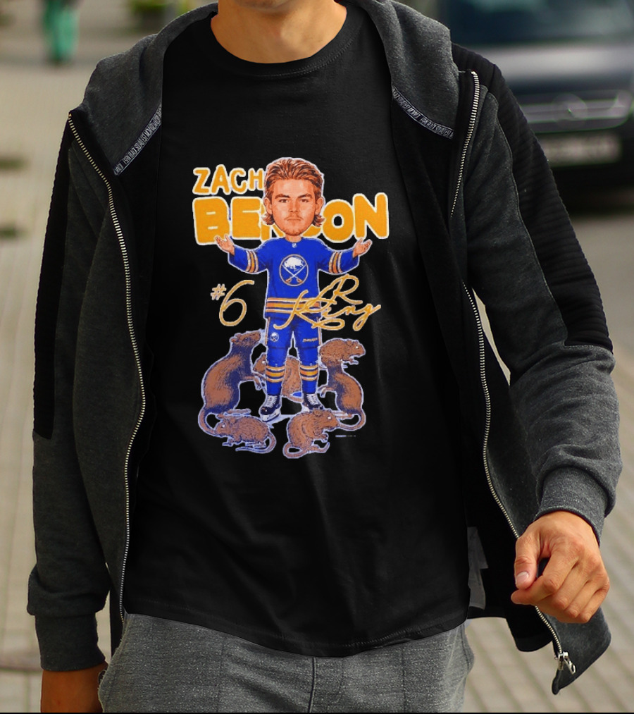 Zach Benson Buffalo Sabres Rat King #6 T-Shirt