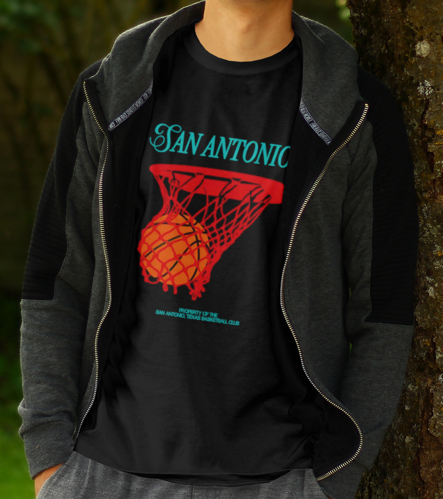 San Antonio Spurs Basketball Property Of The San Antonio Texas Basketball Club T-Shirt