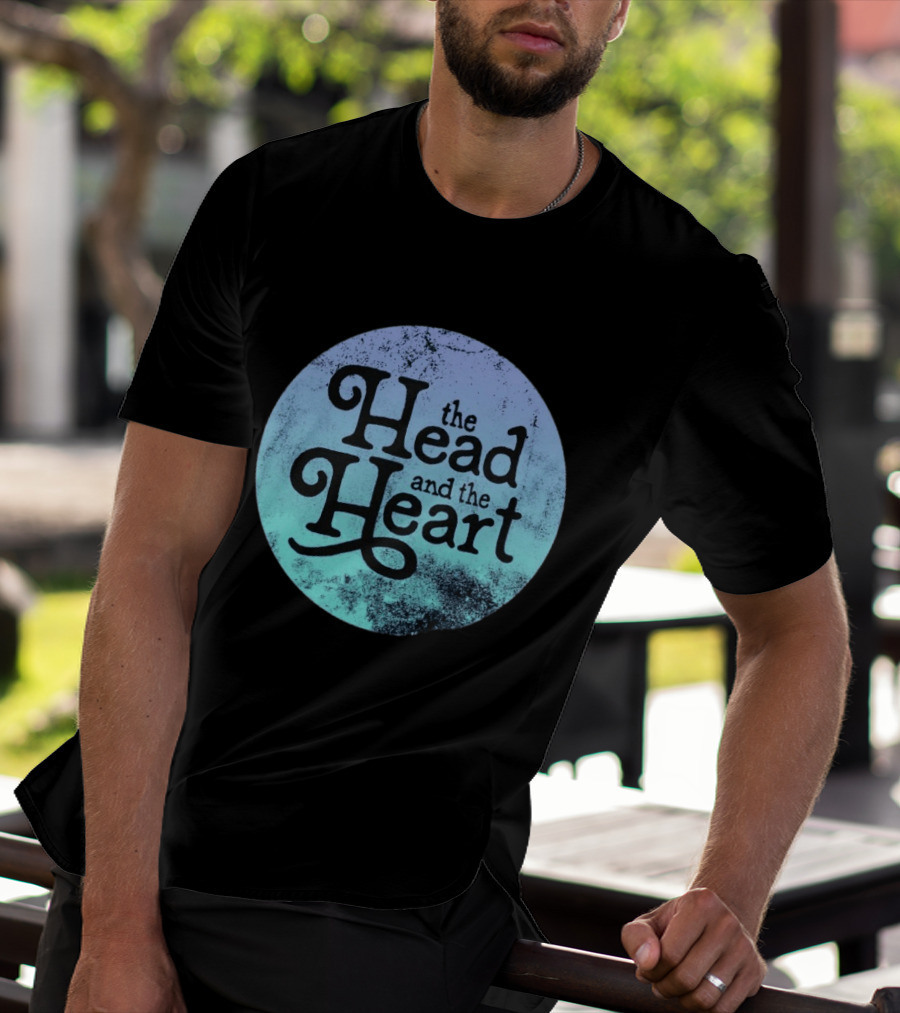 The Head And The Heart Periwinkle Gradient T-Shirt