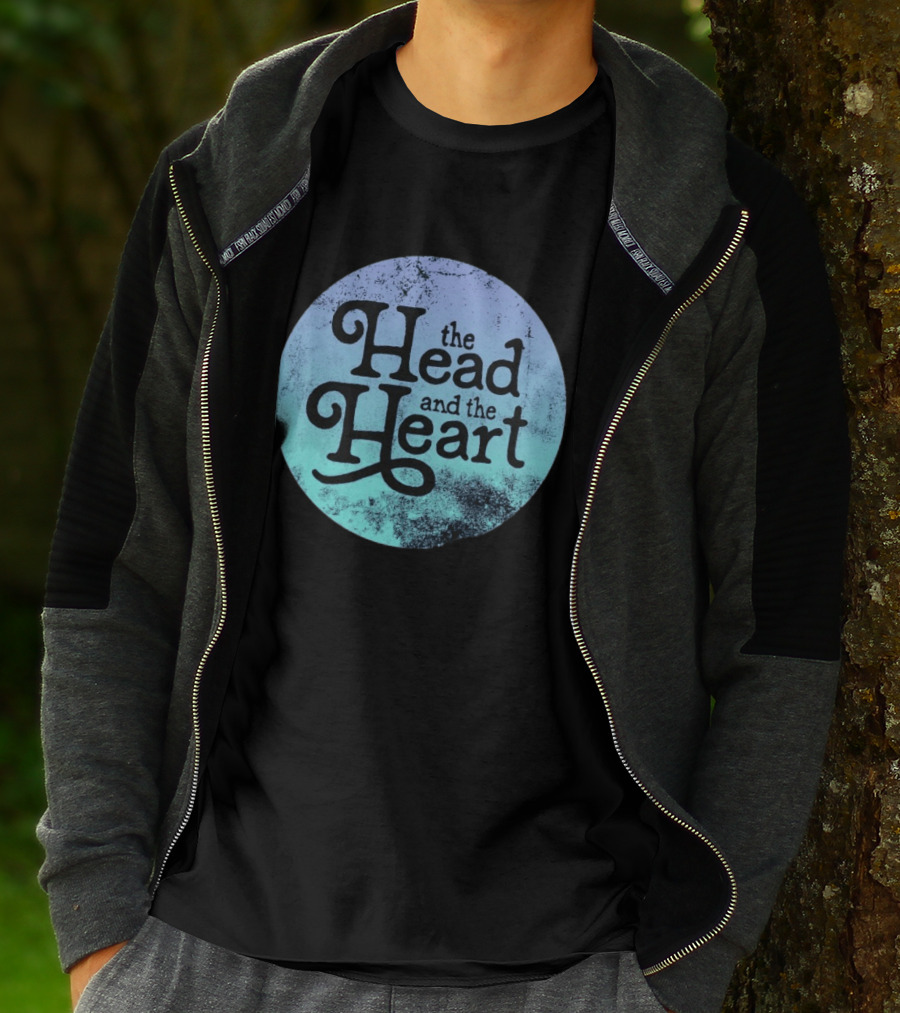 The Head And The Heart Periwinkle Gradient T-Shirt