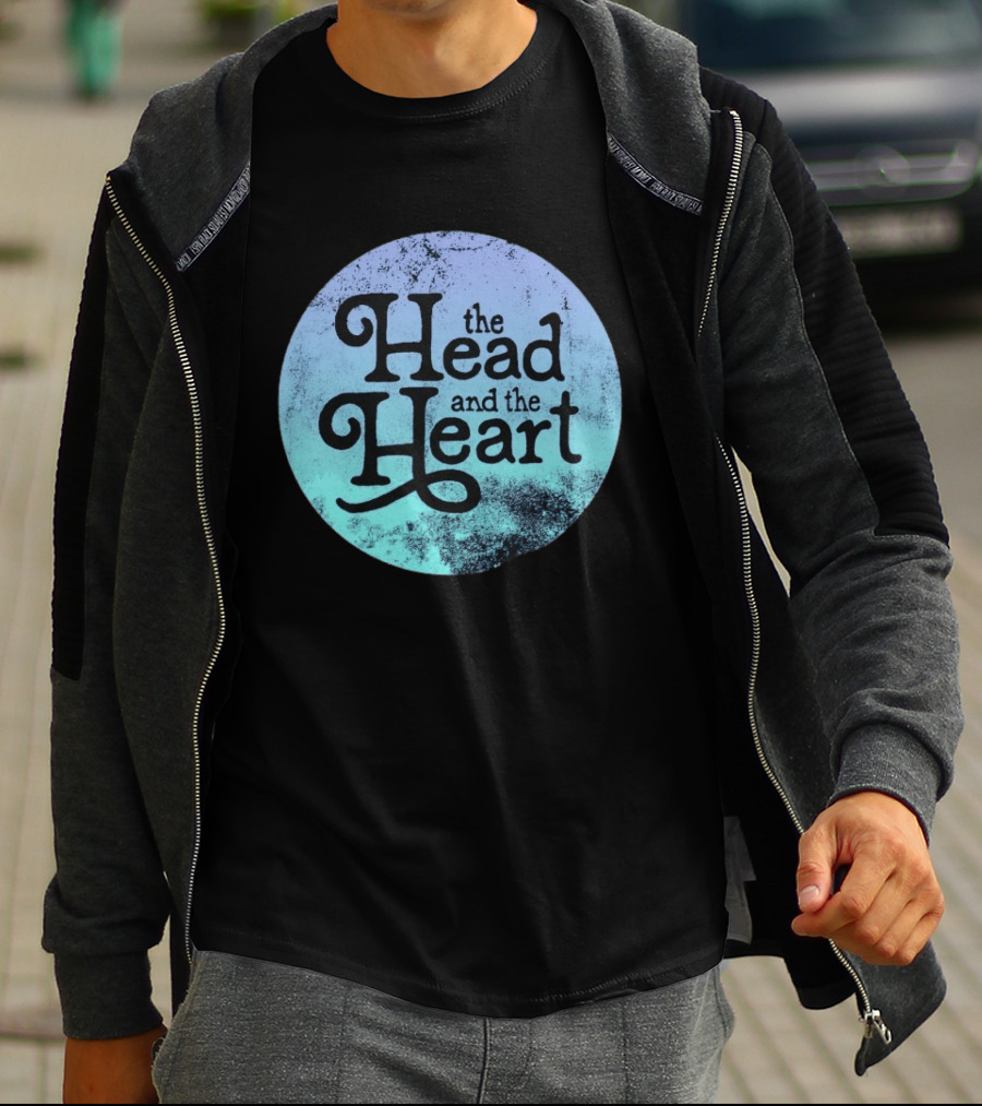 The Head And The Heart Periwinkle Gradient T-Shirt