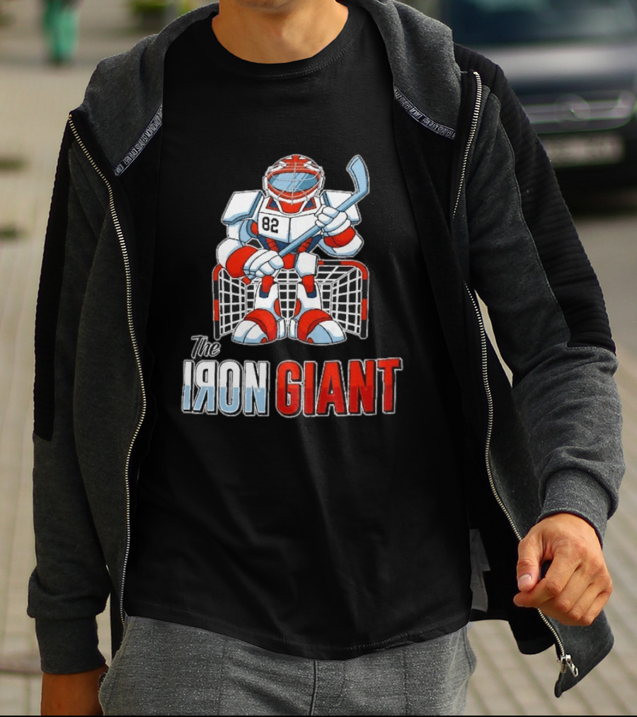 The Iron Giant Hockey Goalie Robot 82 T-Shirt