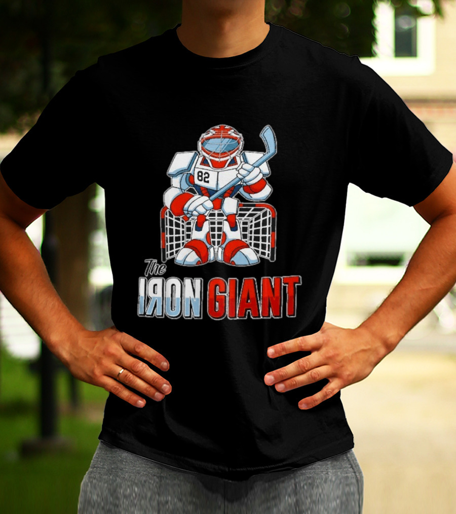 The Iron Giant Hockey Goalie Robot 82 T-Shirt