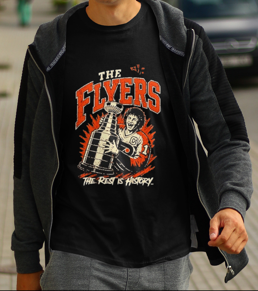 The Flyers The Rest Is History Iconic Hockey Celebration T-Shirt