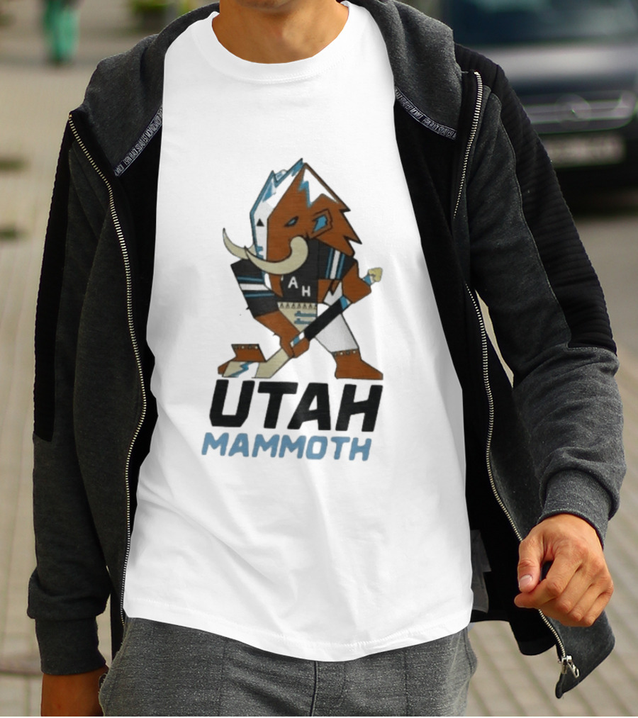 Lawson Crouse With Utah Mammoth Hockey Team T-Shirt