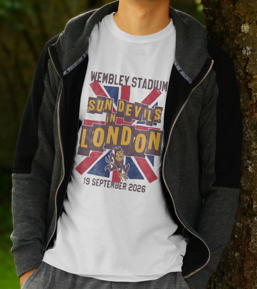 Wembley Stadium Sun Devils In London 19 September 2026 T-Shirt