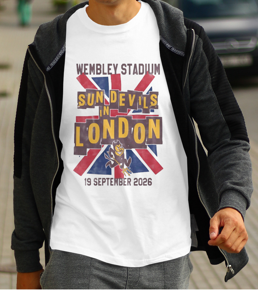 Wembley Stadium Sun Devils In London 19 September 2026 T-Shirt