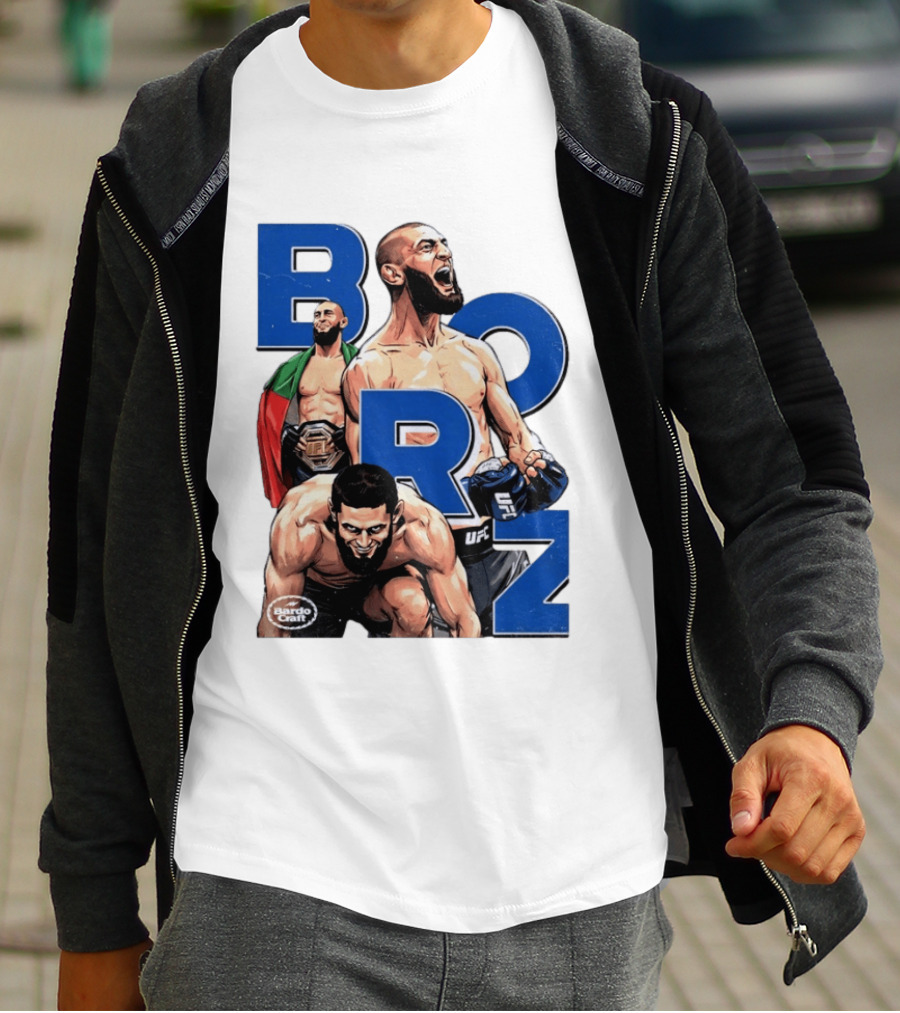 Borz Khamzat Chimaev UFC Fighter Illustrated T-Shirt