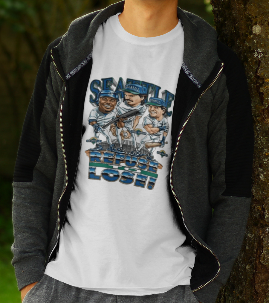 Seattle Mariners Ken Griffey Jr Randy Johnson Edgar Martinez Refuse To Lose T-Shirt