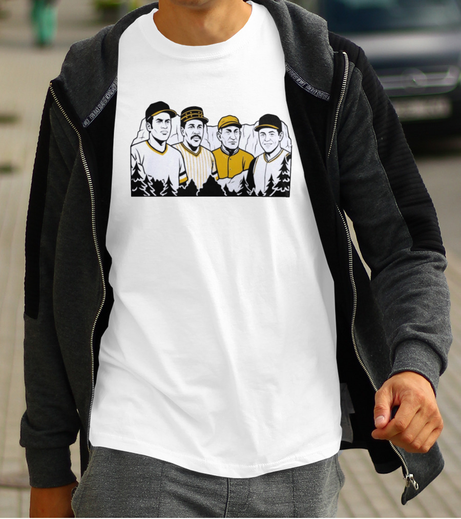 Pittsburgh Pirates Legends Roberto Clemente Willie Stargell Honus Wagner Bill Mazeroski T-Shirt