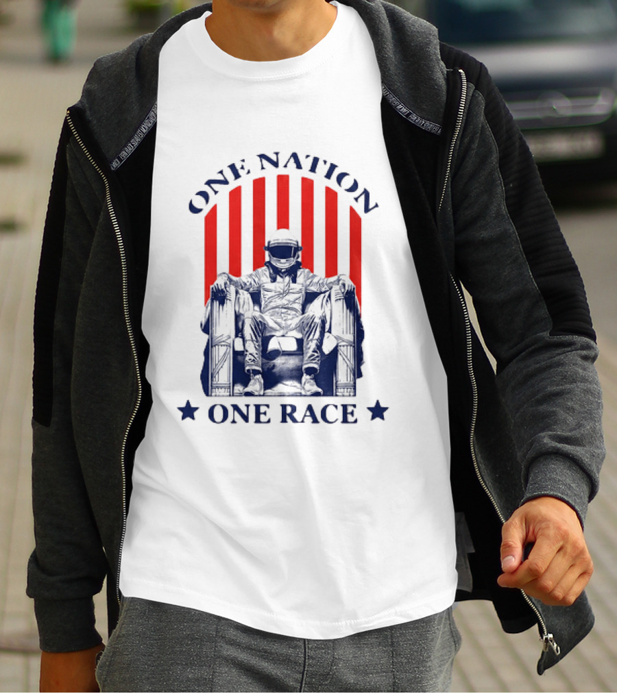 One Nation One Race Freedom 250 Grand Prix Racing Champion T-Shirt
