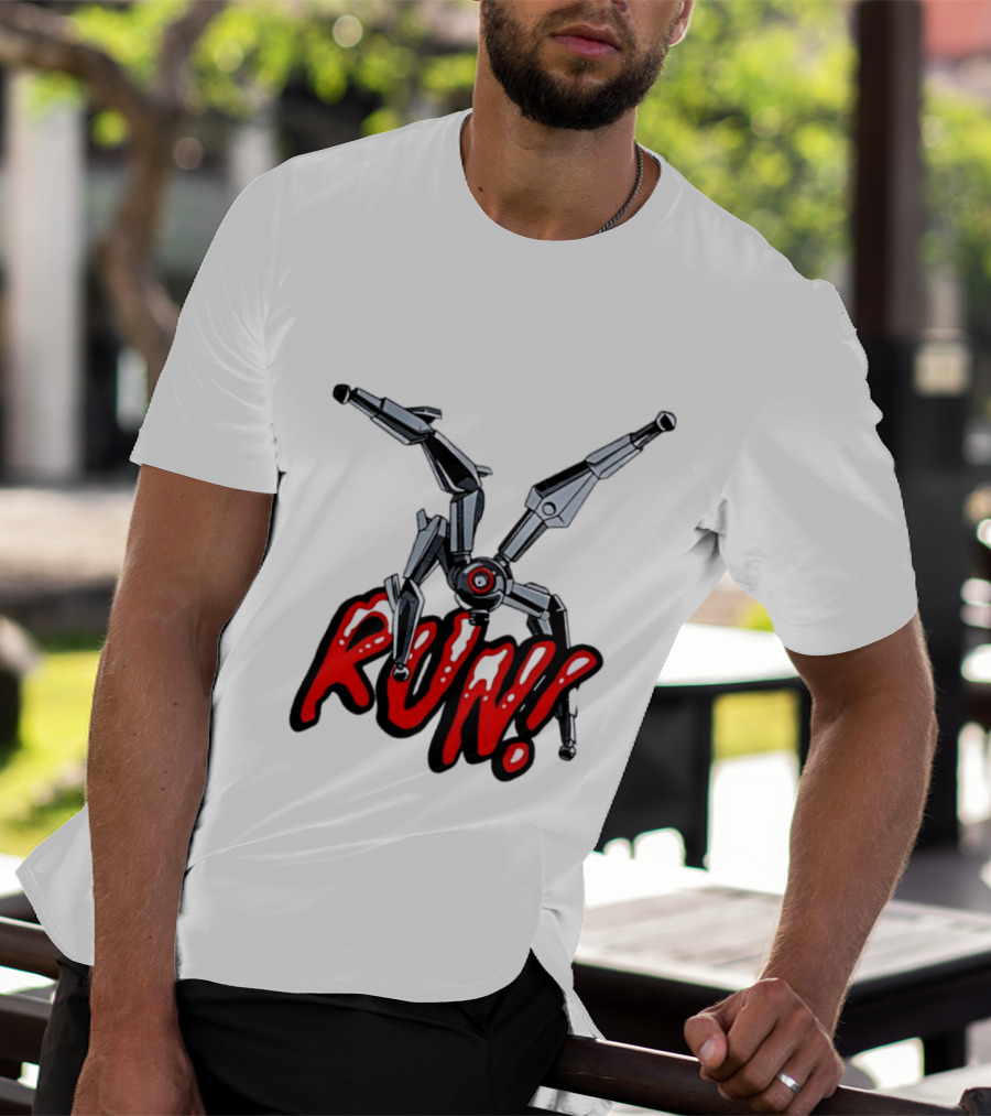 Robot Leaper ARC Raiders RUN Cyborg Invasion T-Shirt