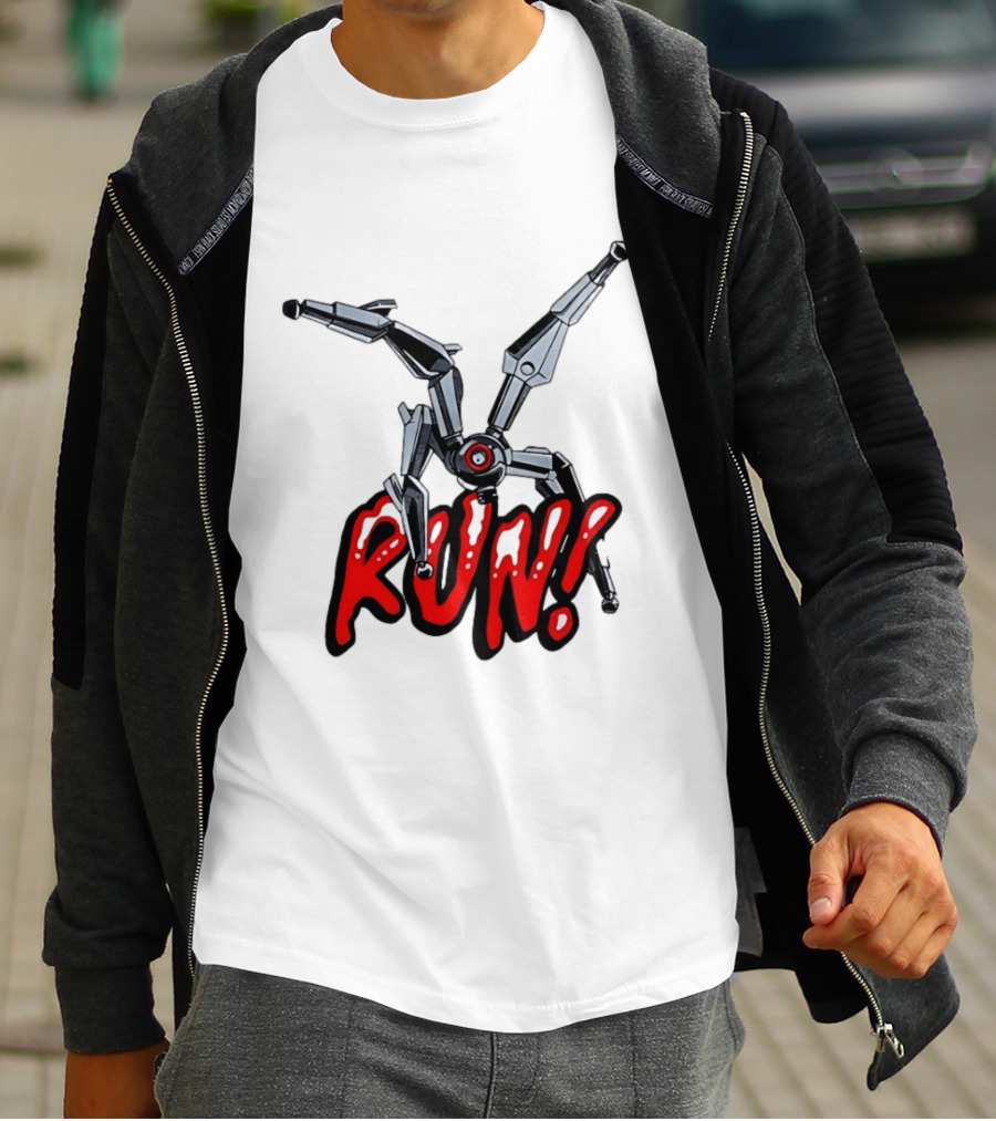 Robot Leaper ARC Raiders RUN Cyborg Invasion T-Shirt