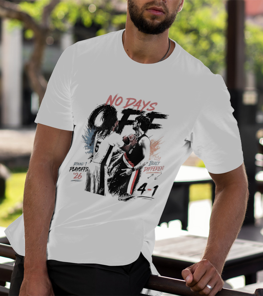 Stephon Castle No Days Off Built Different San Antonio Spurs Basketball 4 1 Number 26 T-Shirt