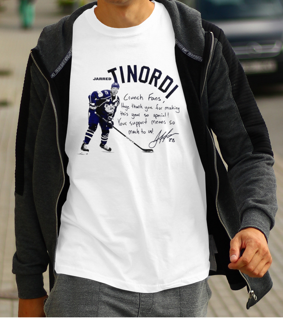 Syracuse Crunch Jarred Tinordi Fans Huge Thank You For Making This Year Special Your Support Means So Much T-Shirt