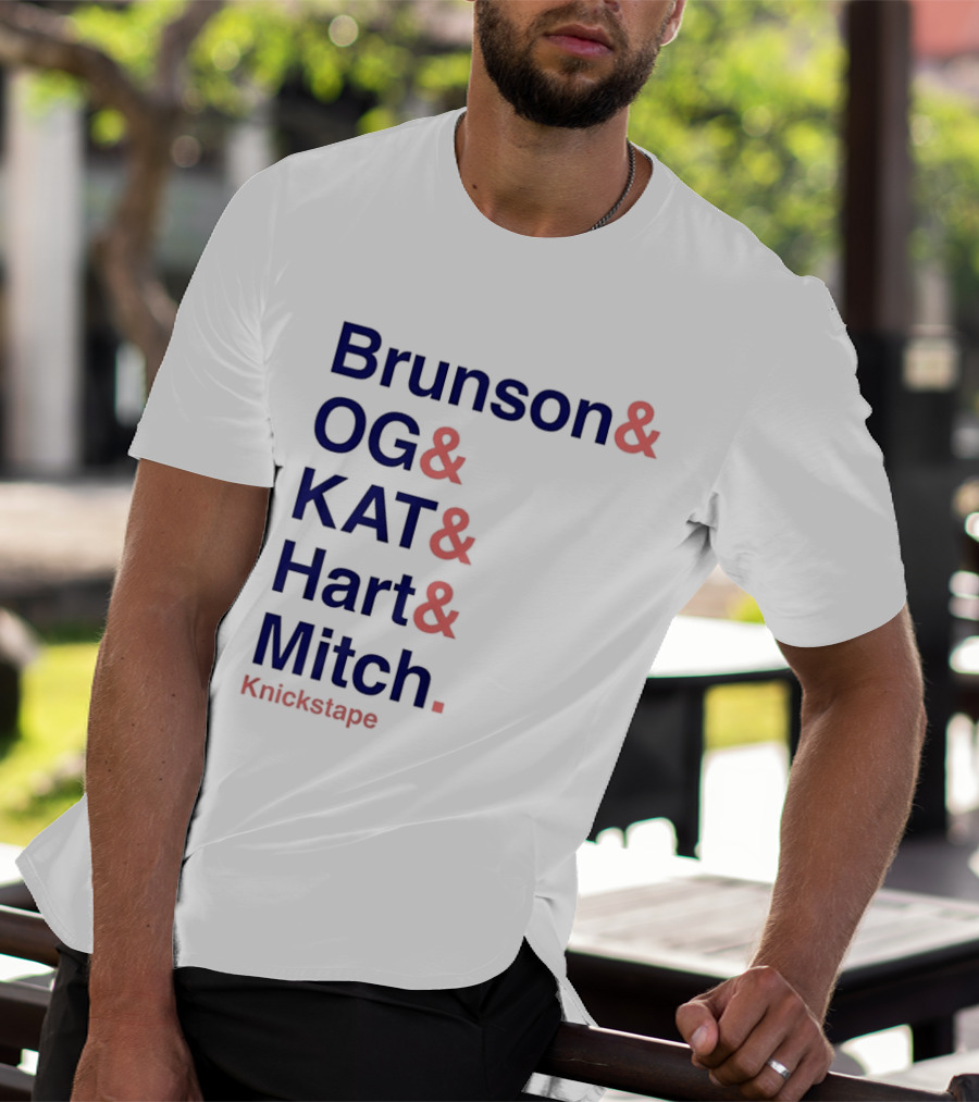 Brunson OG KAT Hart Mitch New York Knicks Knickstape T-Shirt