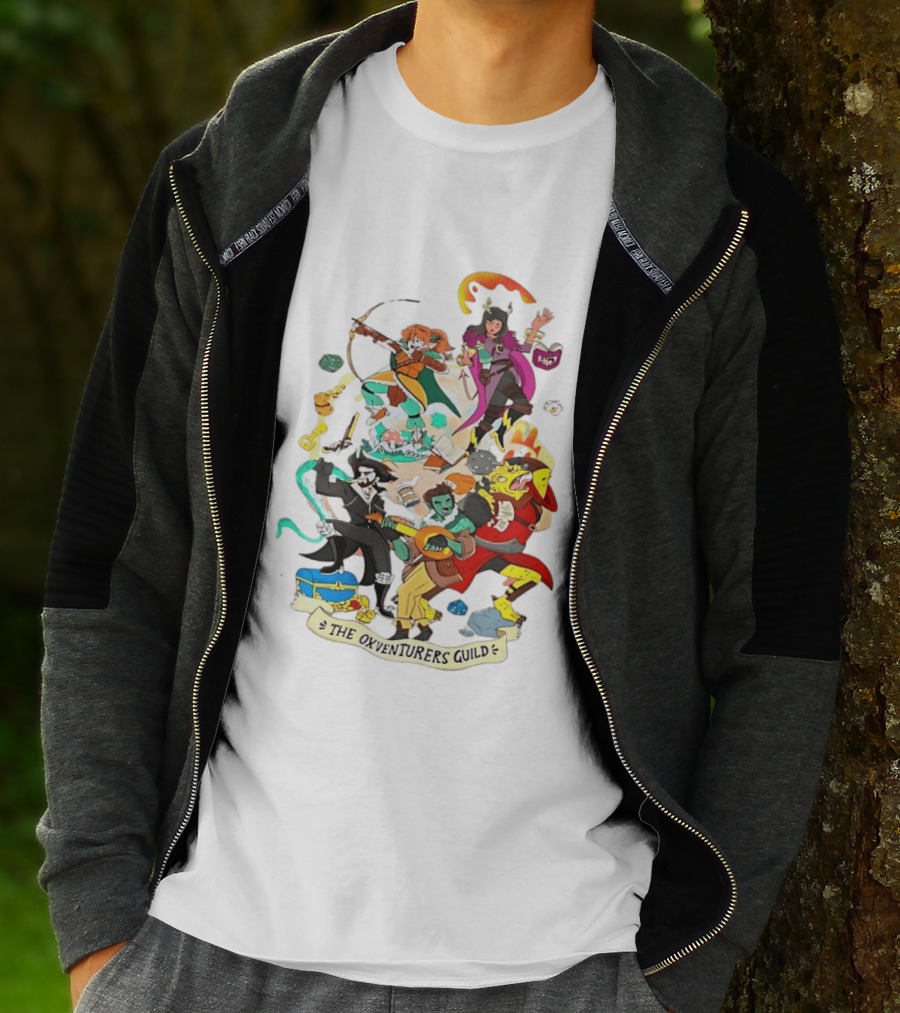The Oxventurers Guild YouTube Outside Xbox Characters Adventure Fantasy T-Shirt
