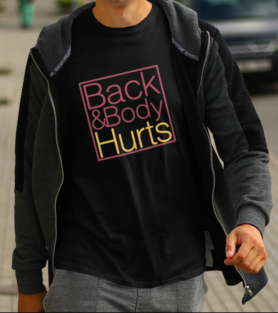 Back Body Hurts Pain Relief Humor Square T-Shirt