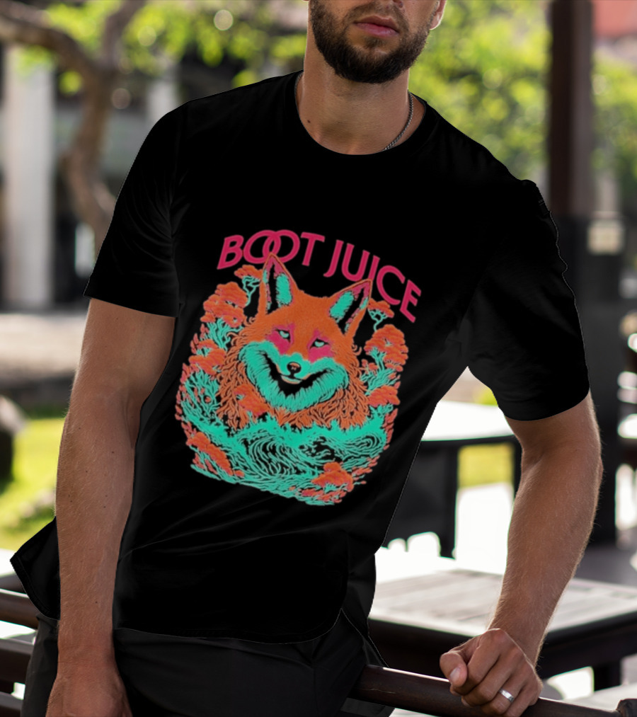Boot Juice Psychedelic Neon Fox T-Shirt