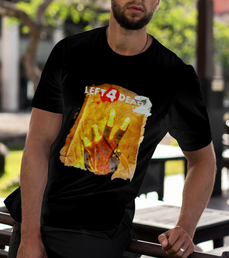 Left 4 Dead 2 Zombie Hand Iconic Horror Game T-Shirt