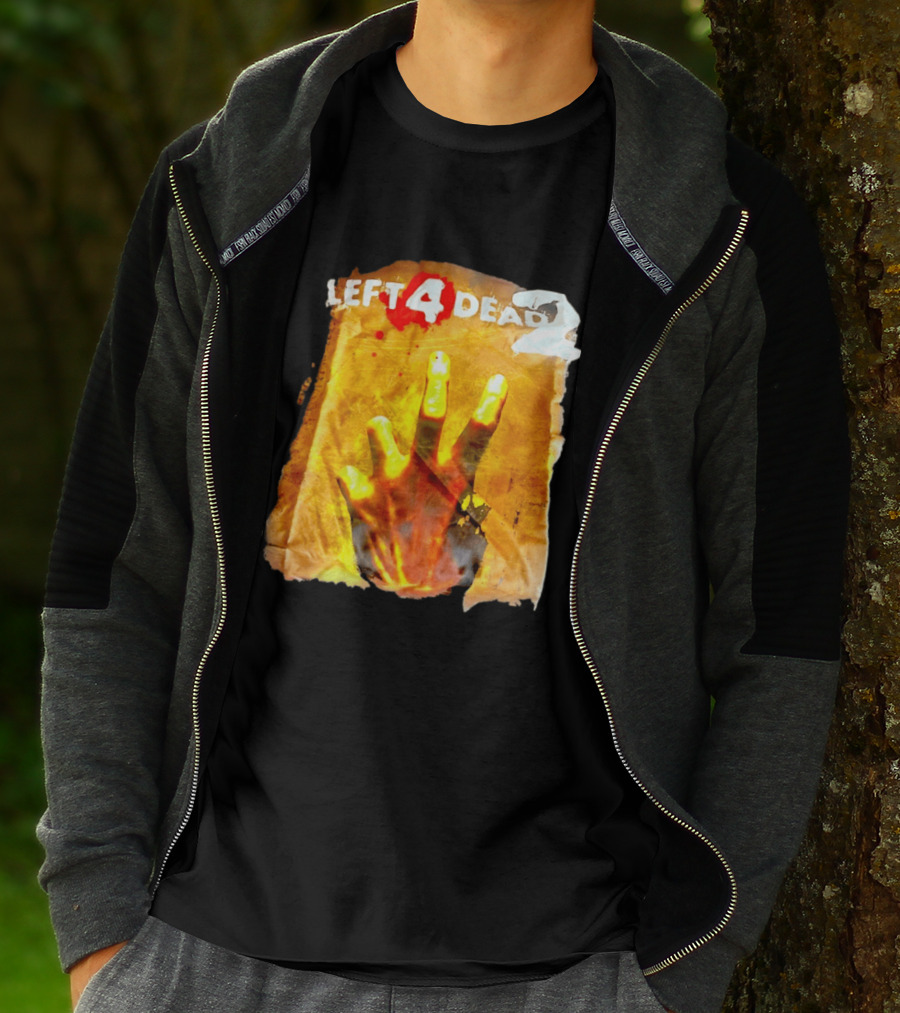 Left 4 Dead 2 Zombie Hand Iconic Horror Game T-Shirt
