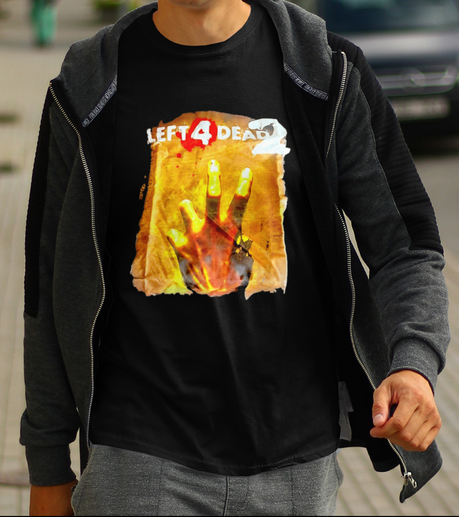 Left 4 Dead 2 Zombie Hand Iconic Horror Game T-Shirt