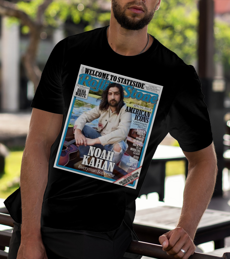 Welcome To Stateside Rolling Stone Noah Kahan Special Issue American Icons Everyman Superstar T-Shirt