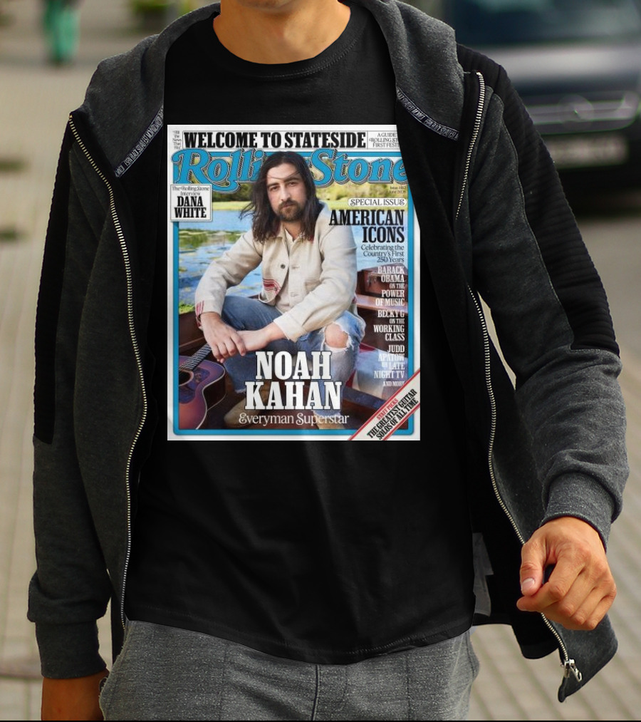 Welcome To Stateside Rolling Stone Noah Kahan Special Issue American Icons Everyman Superstar T-Shirt