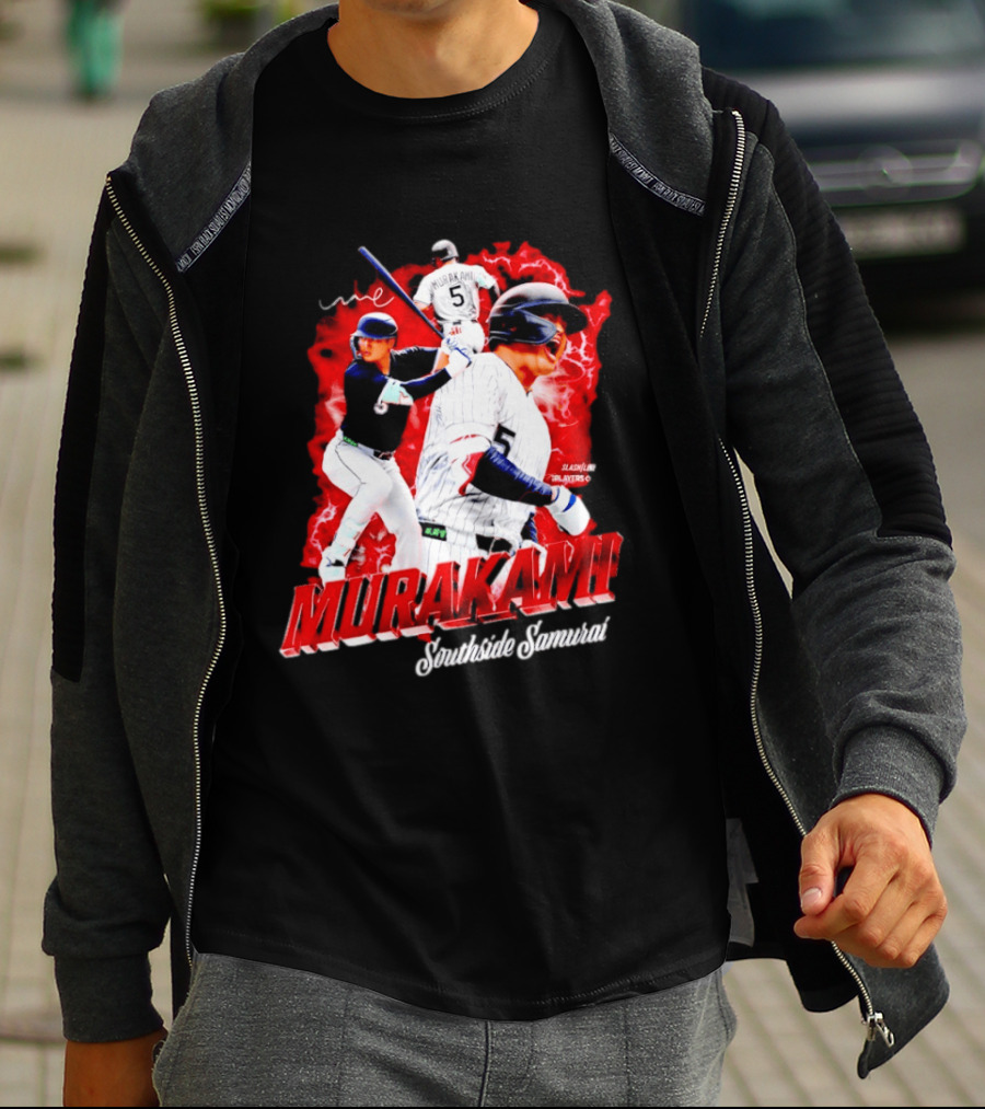 Munetaka Murakami Southside Samurai Baseball Players MLB Commendation T-Shirt