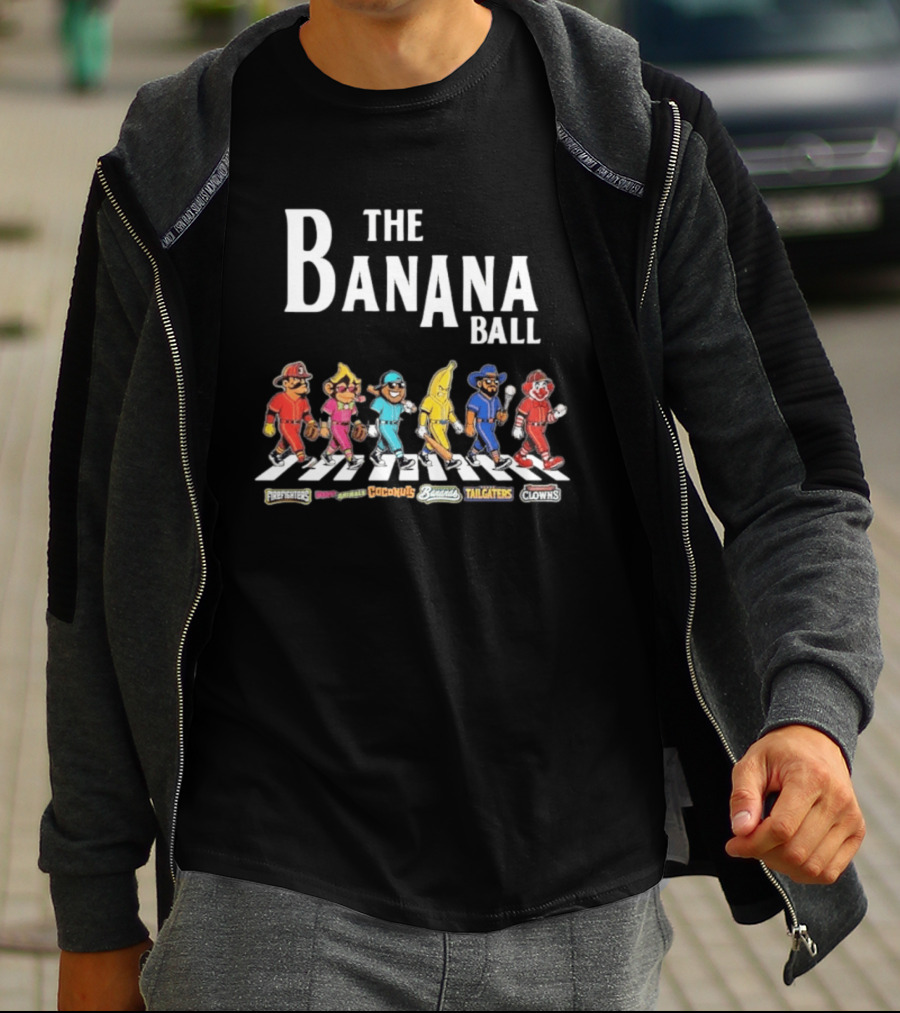 The Banana Ball Freestylers Party Animals Hooligans Bananas Tailgaters Clowns T-Shirt