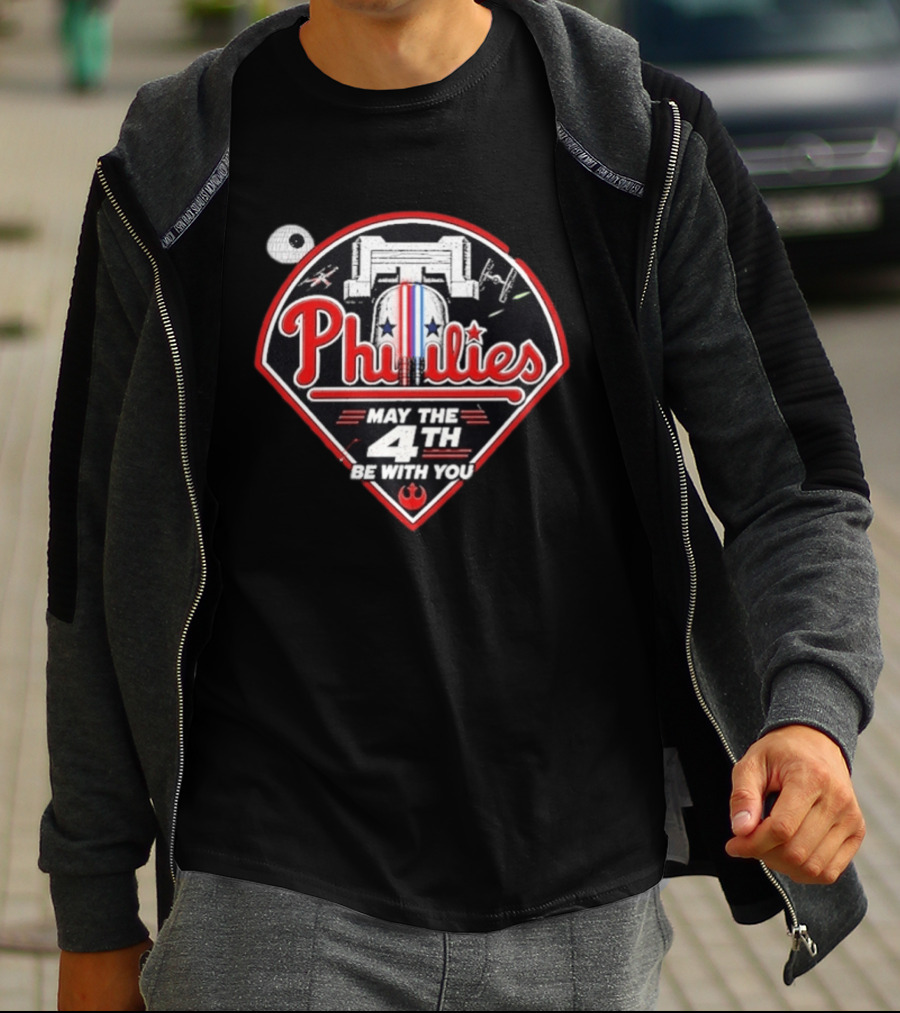 Phillies Star Wars May The 4th Be With You T-Shirt
