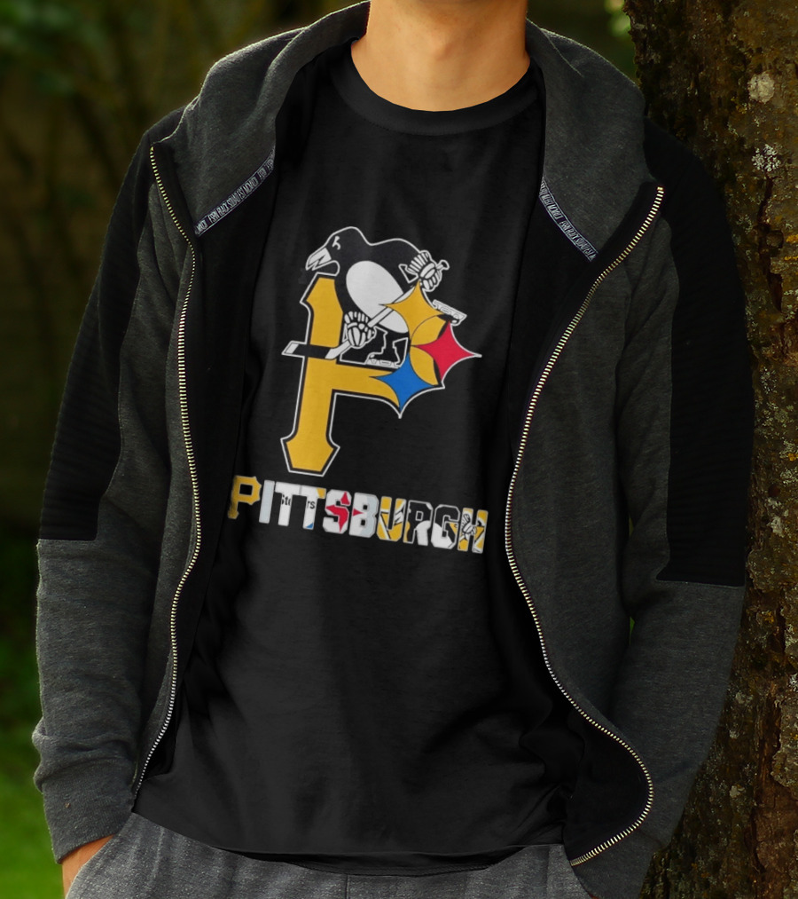 Pittsburgh Pirates Penguins Steelers Sports Teams Collaboration T-Shirt