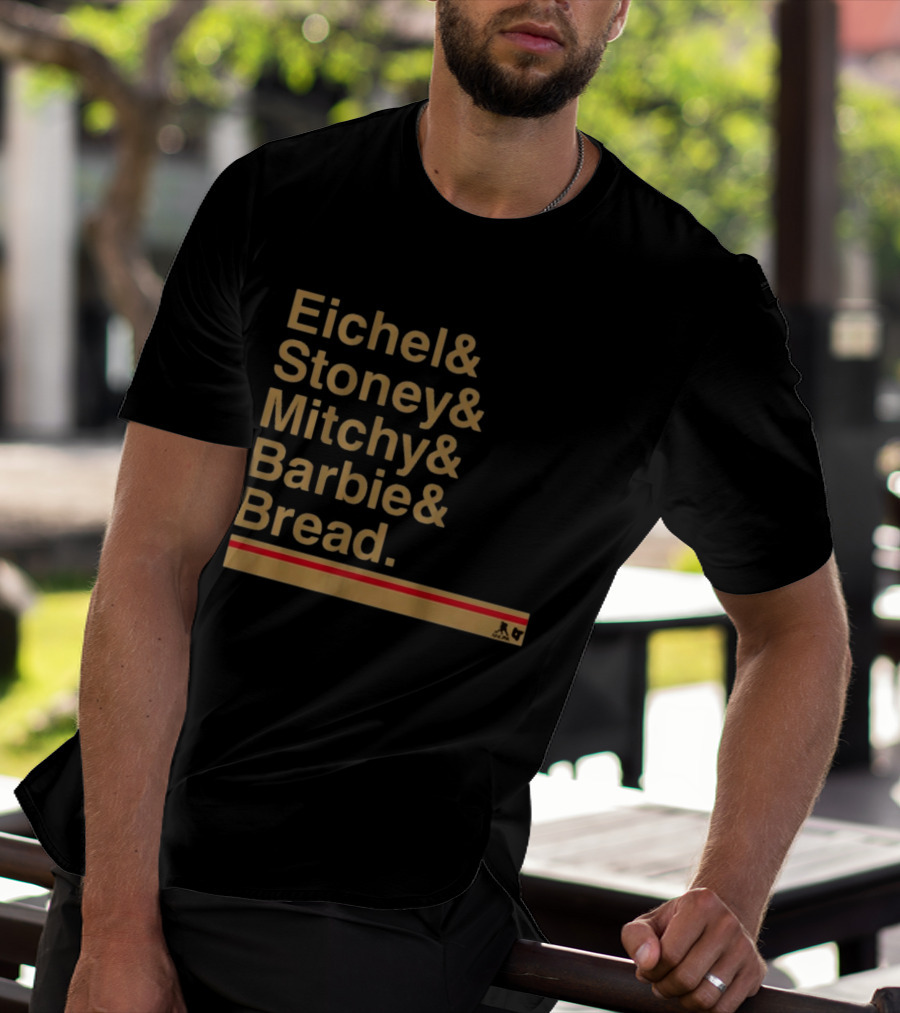 Vegas Hockey Eichel Stoney Mitchy Barbie Bread Ampersand List NHL T-Shirt