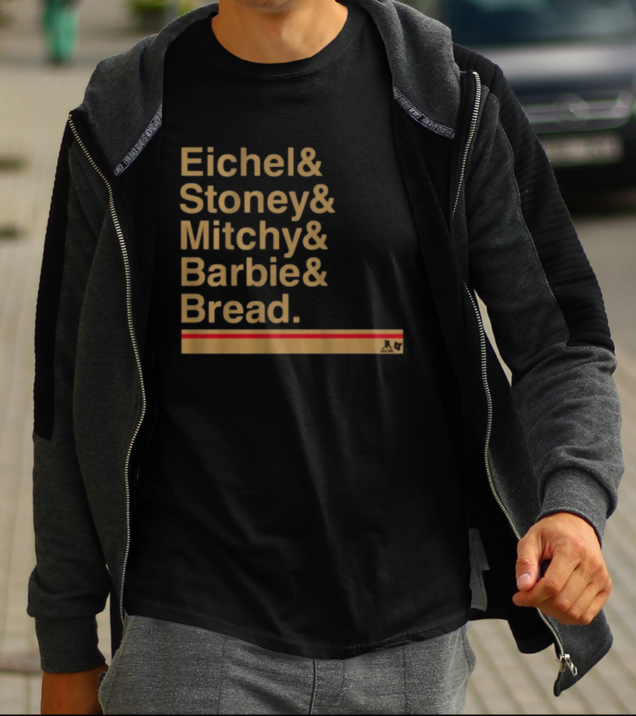 Vegas Hockey Eichel Stoney Mitchy Barbie Bread Ampersand List NHL T-Shirt