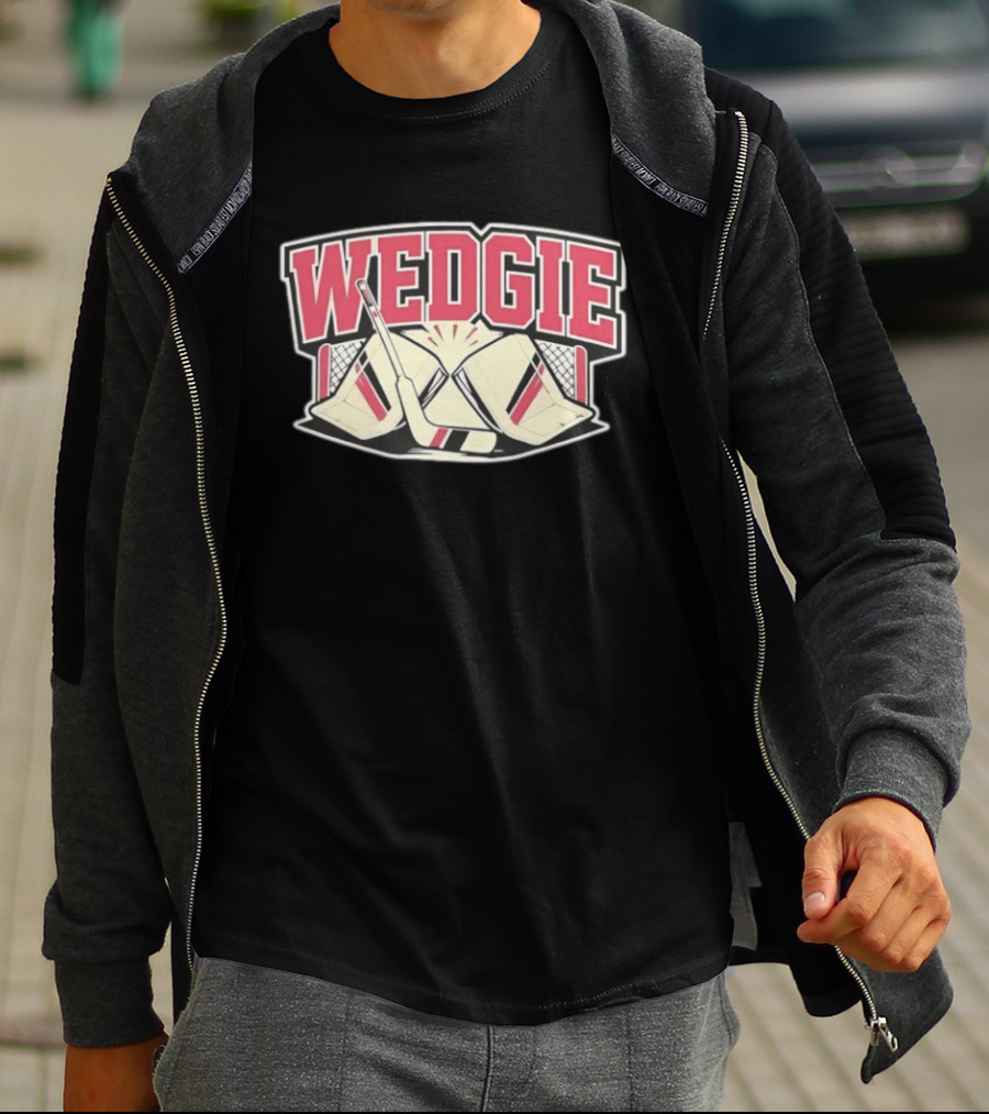Avalanche Scott Wedgewood Wedgie Hockey Goalie Stick And Net T-Shirt