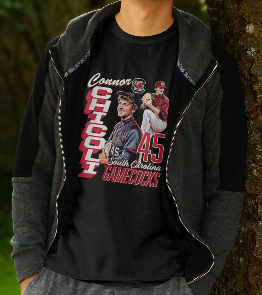 Connor Chicoli 45 South Carolina Gamecocks T-Shirt