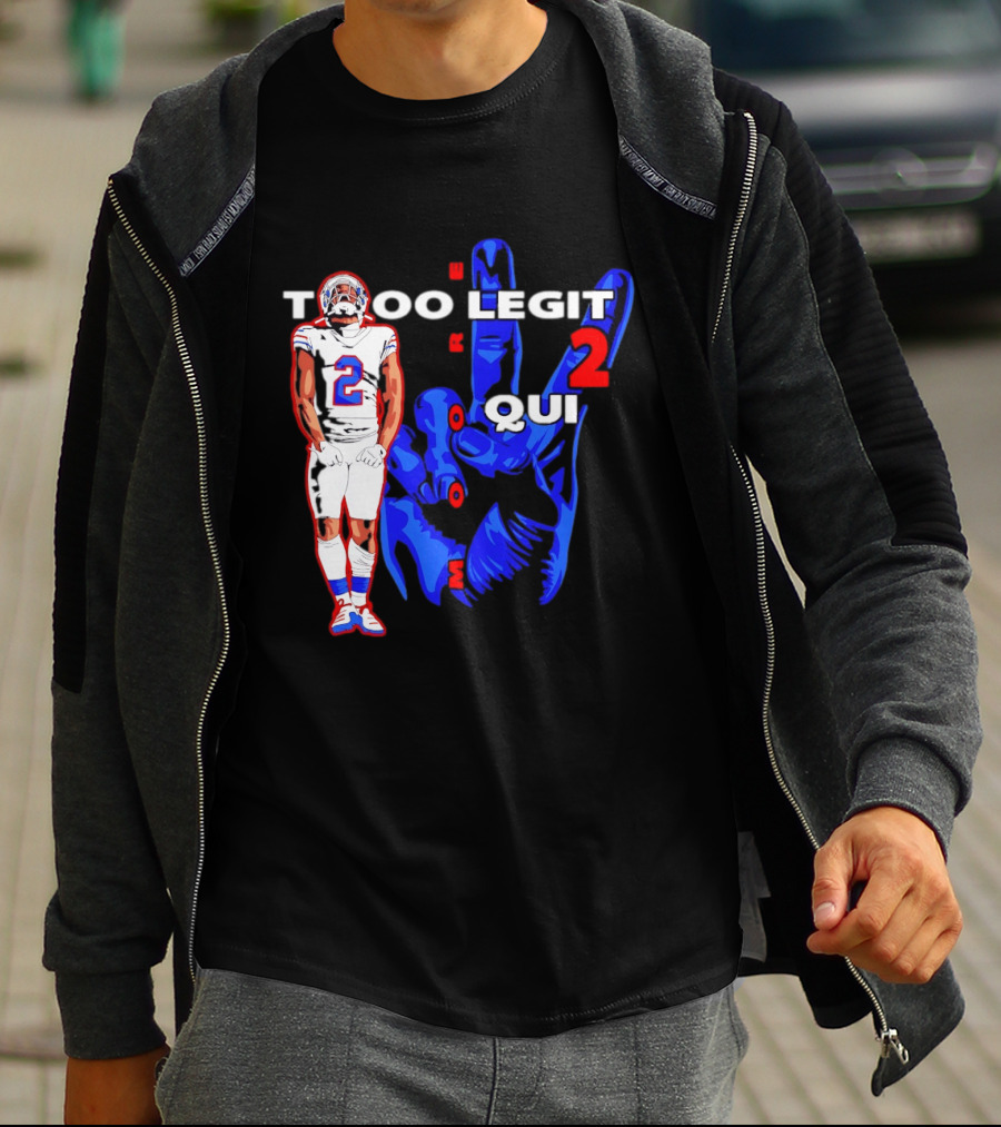 Too Legit 2 Quit DJ Moore Number 2 Buffalo Bills T-Shirt