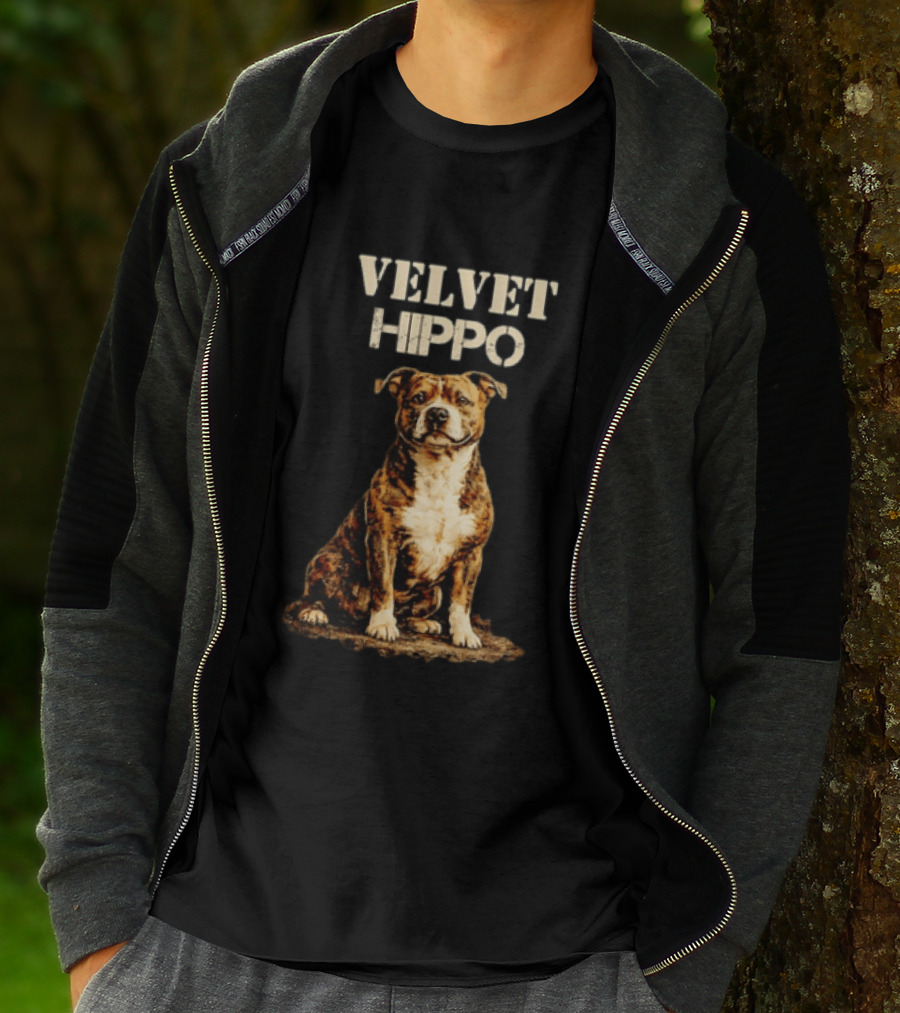 Velvet Hippo Dog T-Shirt