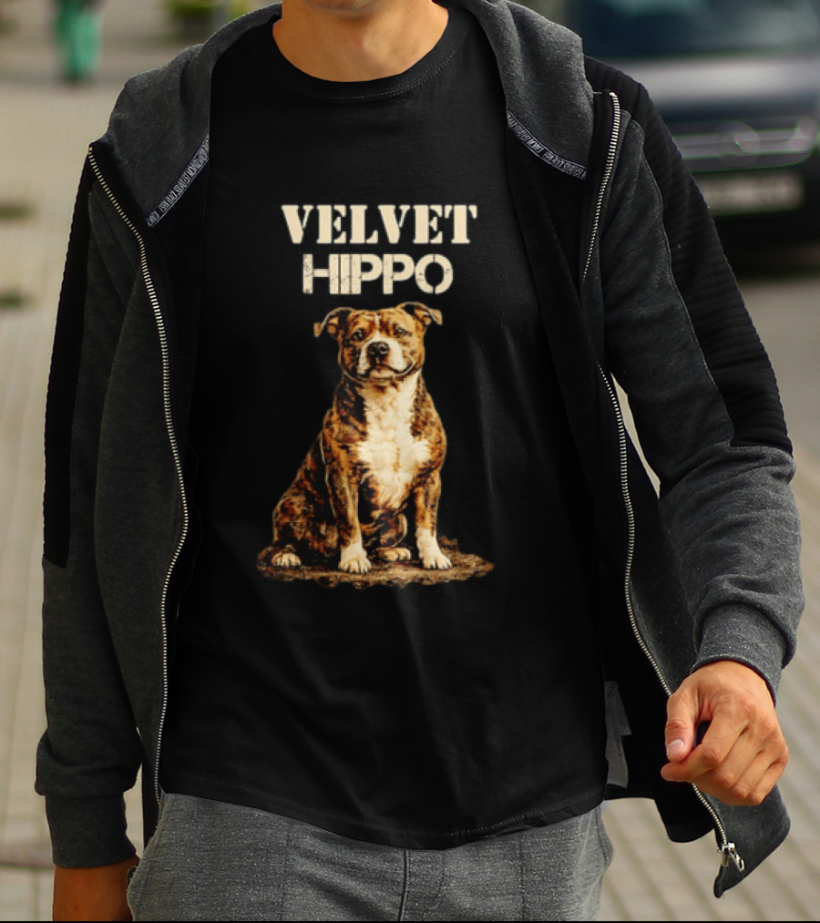 Velvet Hippo Dog T-Shirt