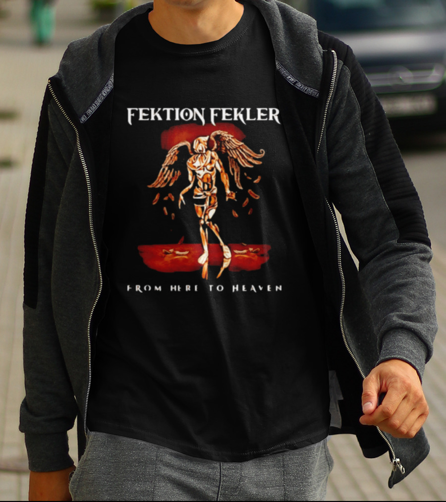 Fektion Fekler From Here To Heaven Angelic Figure With Wings T-Shirt