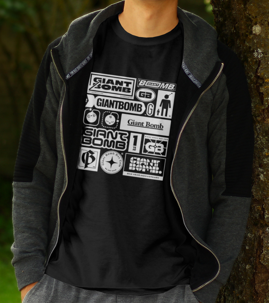 Giant Bomb Racing GB Icons And Logos Collection T-Shirt