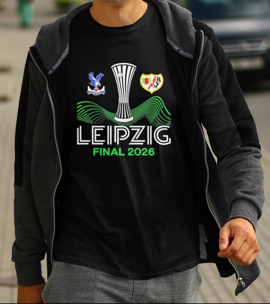 Leipzig 2026 UECL Final Crystal Palace Versus Rayo Vallecano T-Shirt