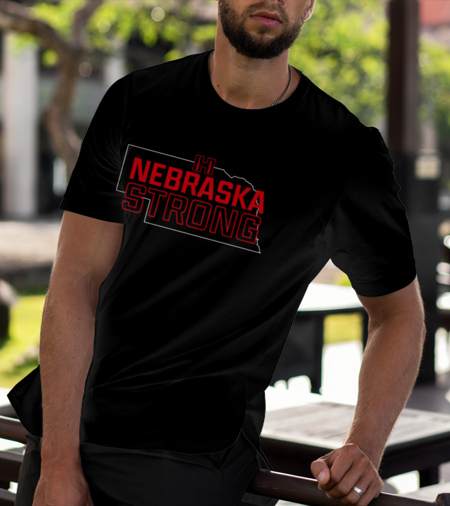 Nebraska Strong Wildfire Support Farmers Relief Aid T-Shirt